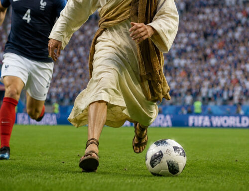 Jesus auf dem Fußballplatz